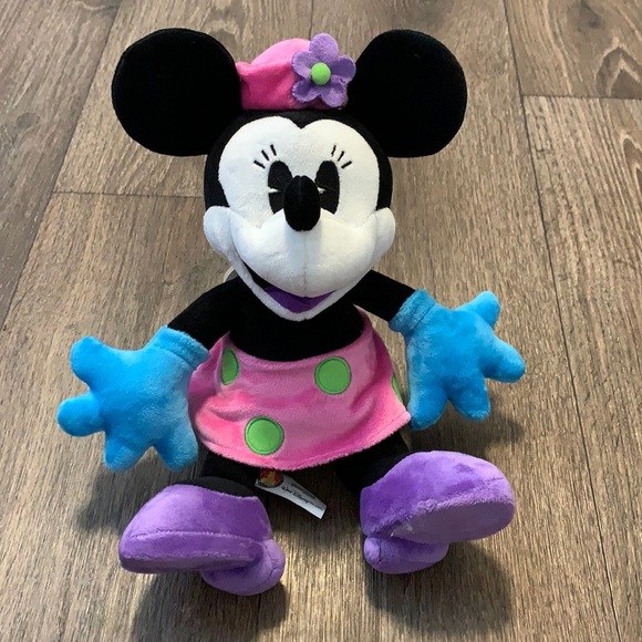 NWT Disney Minnie Mouse Pink Articulated Plush - Picture 1 of 6